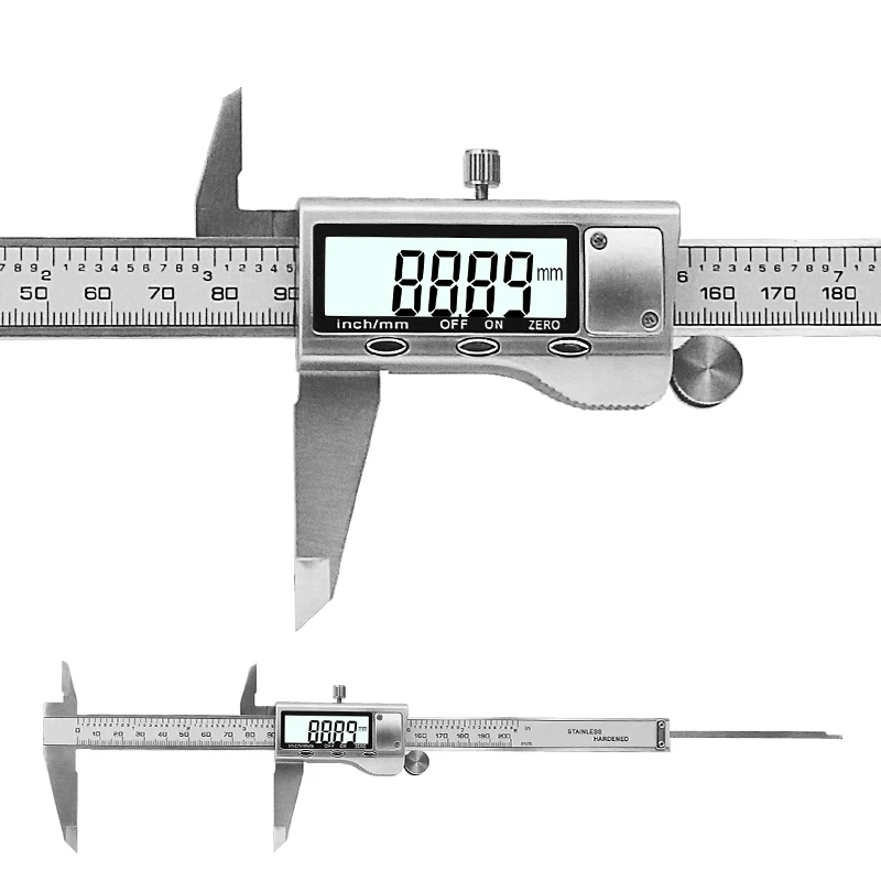 8&quot 200mm Digital Caliper Stainless Steel LCD Vernier Shipping with Retail+Box AXK Tools 2021 new sales | Инструменты