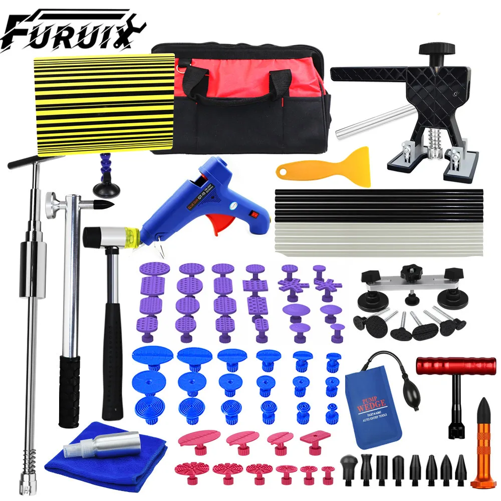 FURUIX Paintless удаление вмятин Наборы Авто кузова автомобиля ремонт инструменты