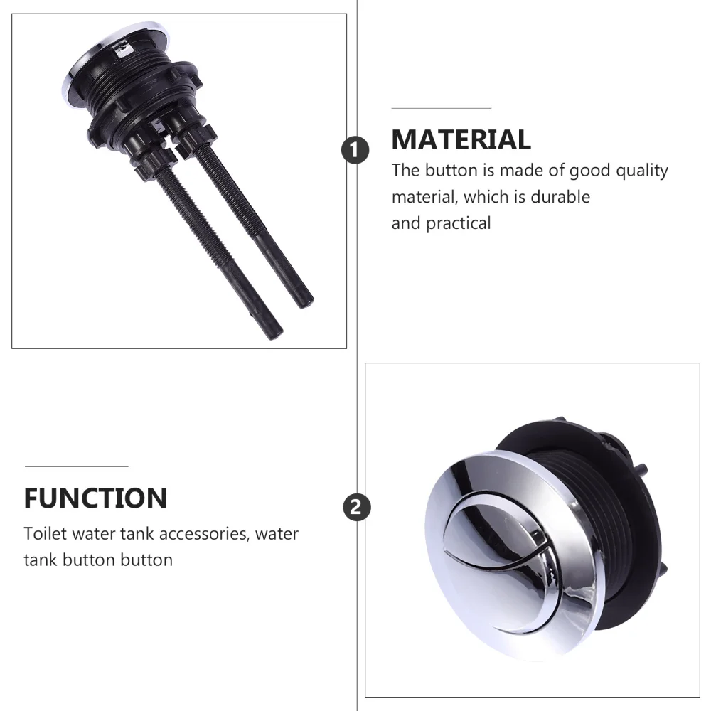 

4pcs Toilet Tank Buttons Toilet Pressing Valves Toilet Water Tank Accessories