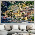 Постеры с изображением сборной итальянского города, постеры и принты, домашний декор, Картина на холсте, Настенная картина, домашний декор