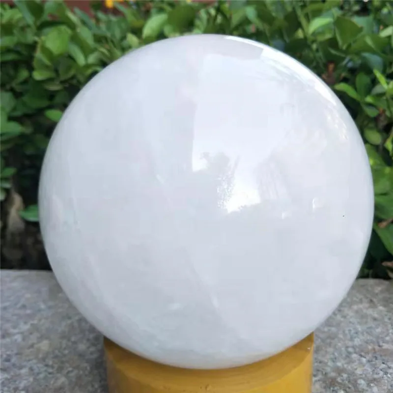 Большой размер 160 мм натуральный белый цвет прозрачный кварцевый хрустальный шар