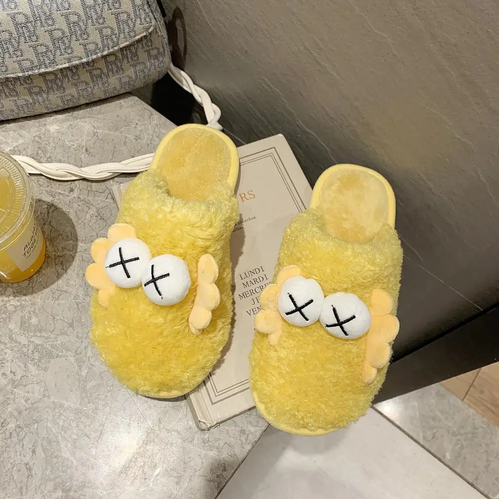 Женские зимние домашние тапочки мультяшная обувь мягкие теплые для спальни и |