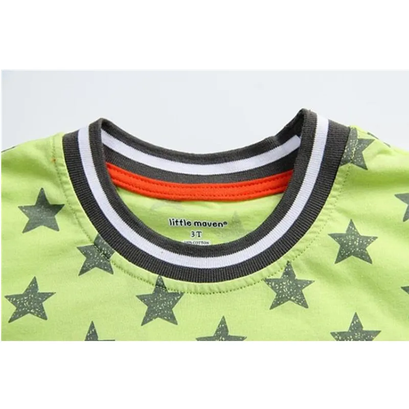 Летняя футболка для маленьких мальчиков Забавные топы с аппликацией лица