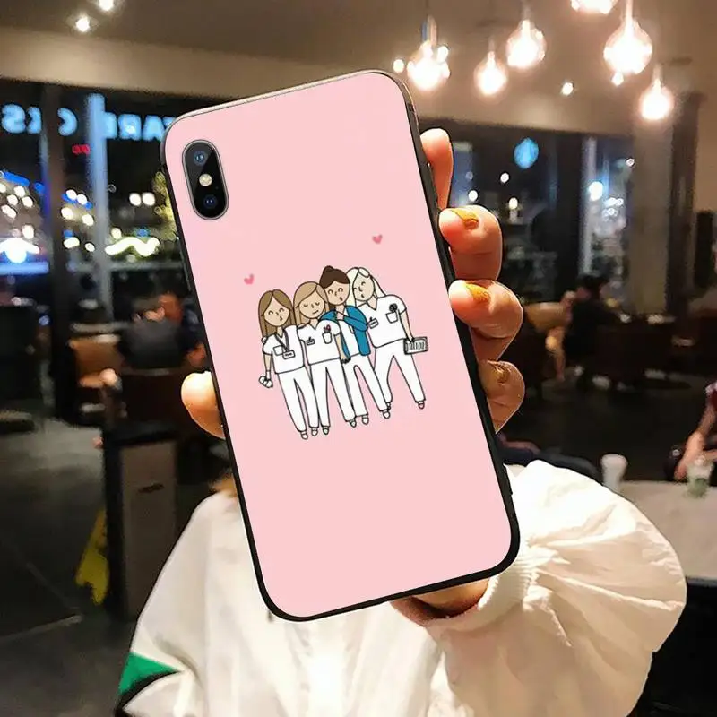 

Cartoon Medicine Doctor Nurse Phone Case for iPhone 11 12 pro XS MAX 8 7 6 6S Plus X 5S SE 2020 XR