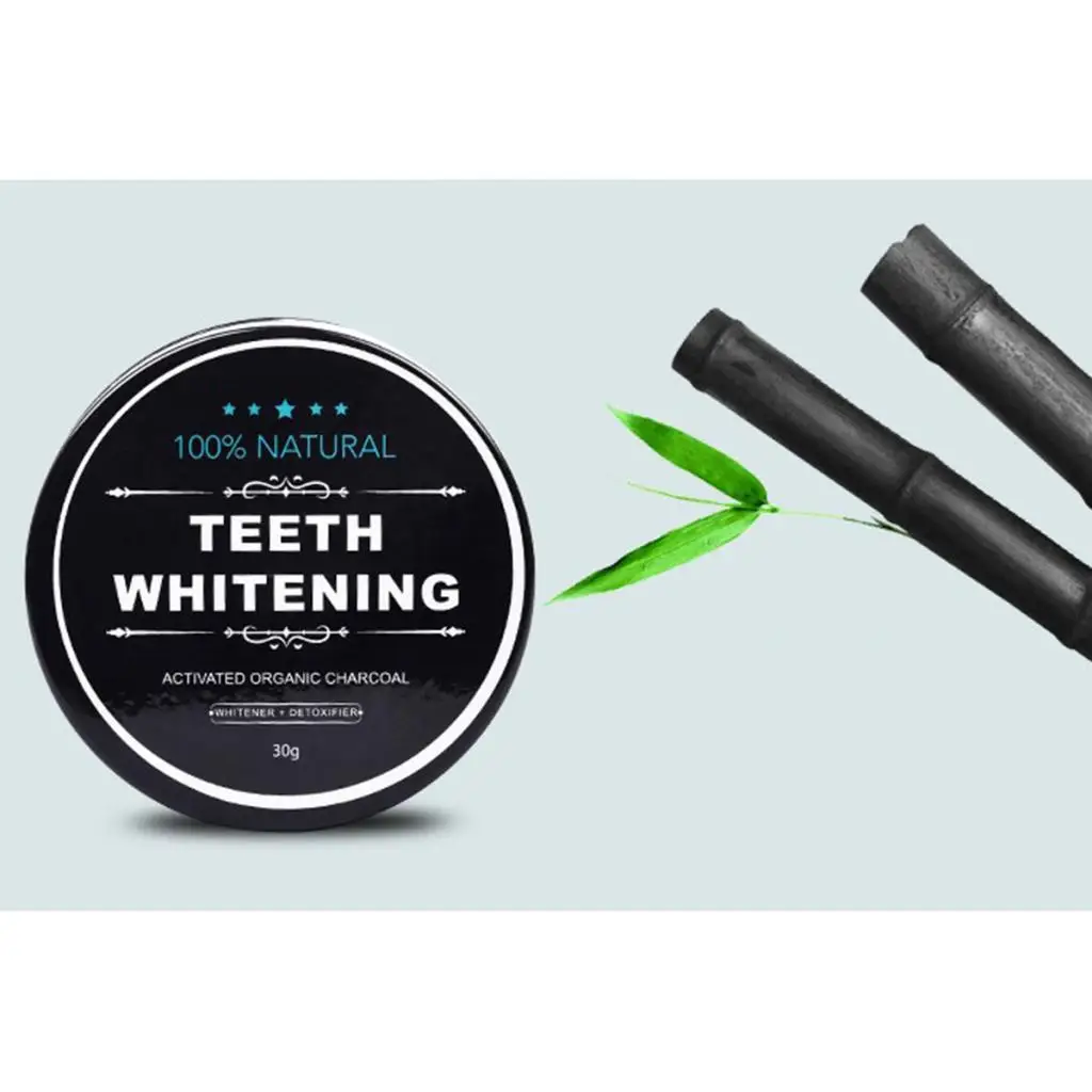 

Органический активированный порошок древесного угля, желтое отбеливание зубов