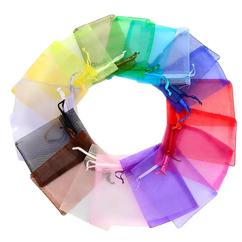 

New 7*9cm Transparent Jewelry Packaging Bag Gift Party Jewelry Bag Hard Sand Bag Birthday Wedding Packaging Displa