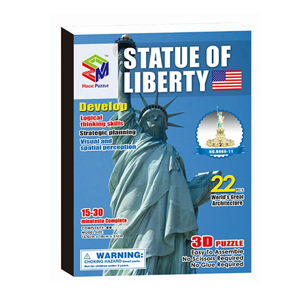 Детские игрушки 3D мир головоломки строительство модель комплект сделай сам