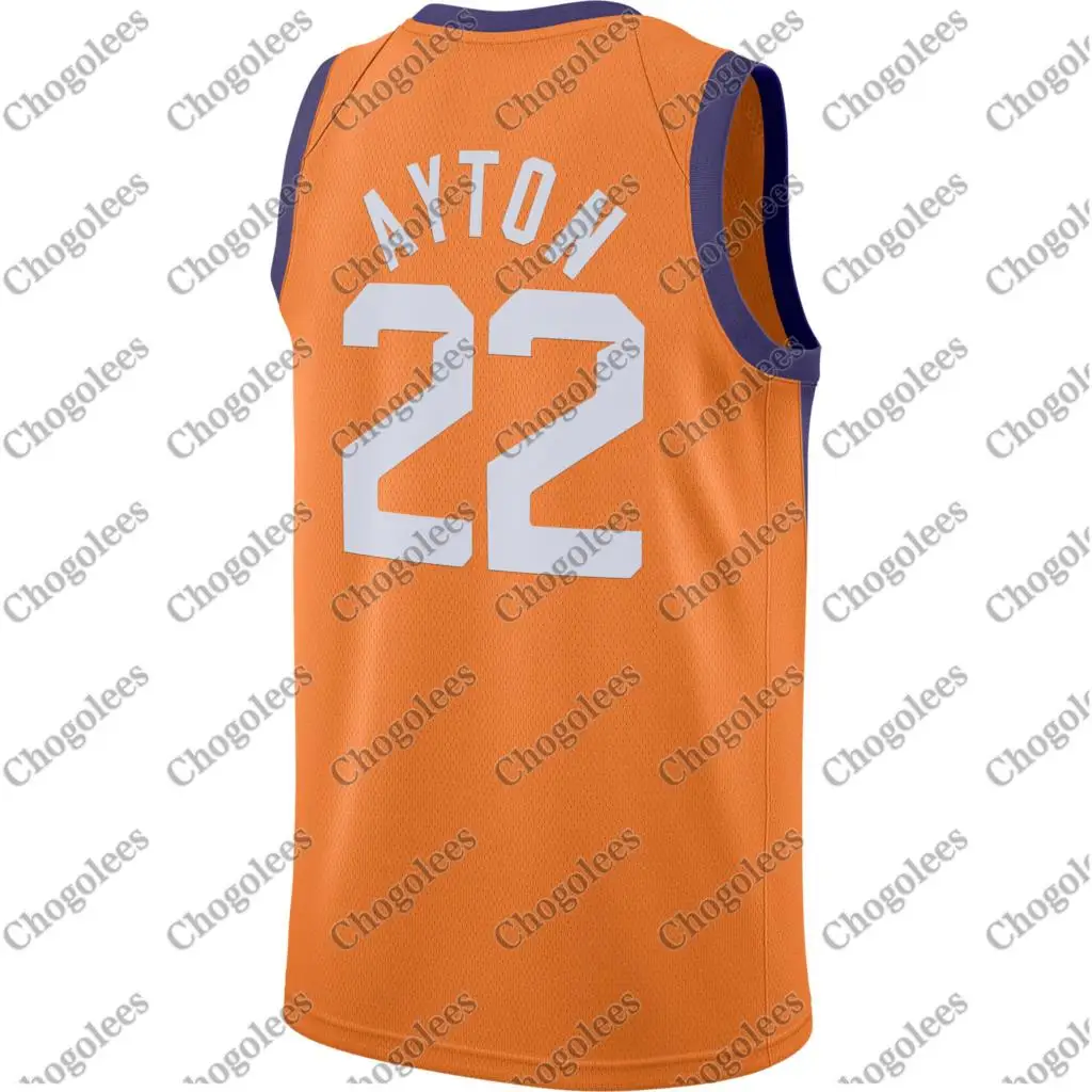 

Men Basketball Jersey DeAndre Ayton Phoenix Finished Swingman Jersey Orange Statement Edition