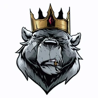 king bear iron on transfers for clothing thermoadhesive patches on clothes animal heat transfer stickers appliqued on clothes