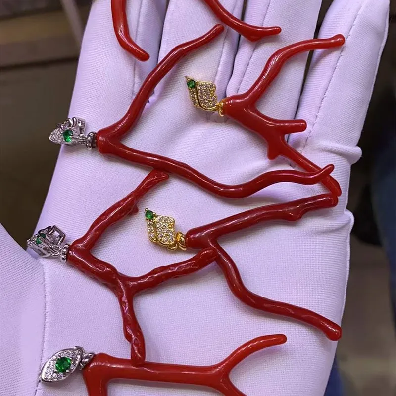 

Natural Cow Blood Red Coral Branch Pendant women jewelry silver jewelry colgante plata wisiorek gioielli naszyjnik schmuck luxe