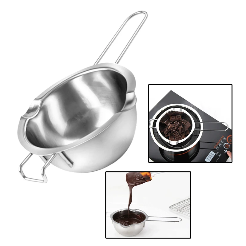 

Stainless Steel Long Handle Wax Melting Pot DIY Scented Candle Soap Chocolate Butter Melting Pot Handmade Soap Chocolate Tool