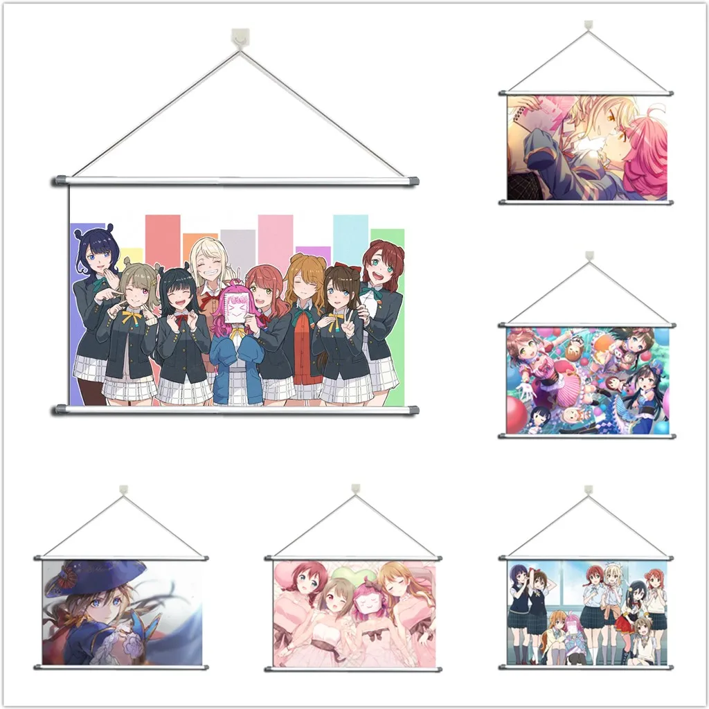 

Love Live! Школьный идол клубный стеновой плакат из сплава nijiguan