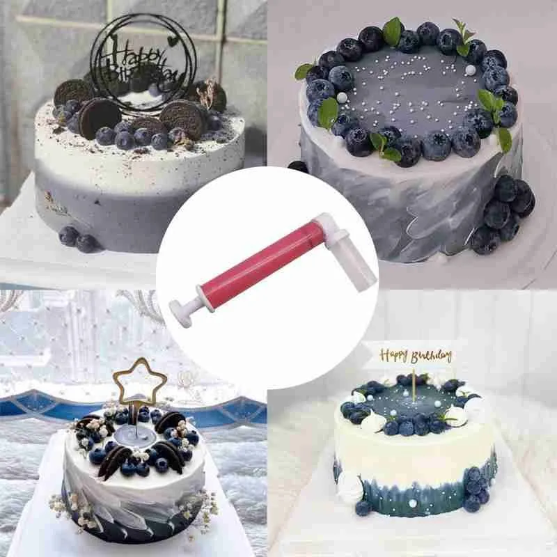 

Manual Airbrush For Cake Decorating Coloring Baking Decoration Tools Cake Pastry Dusting Spray Tube Color Duster