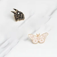 cartoon butterfly enamel pin butterfly bird head lapel pins badge brooch jewelry accessory gifts