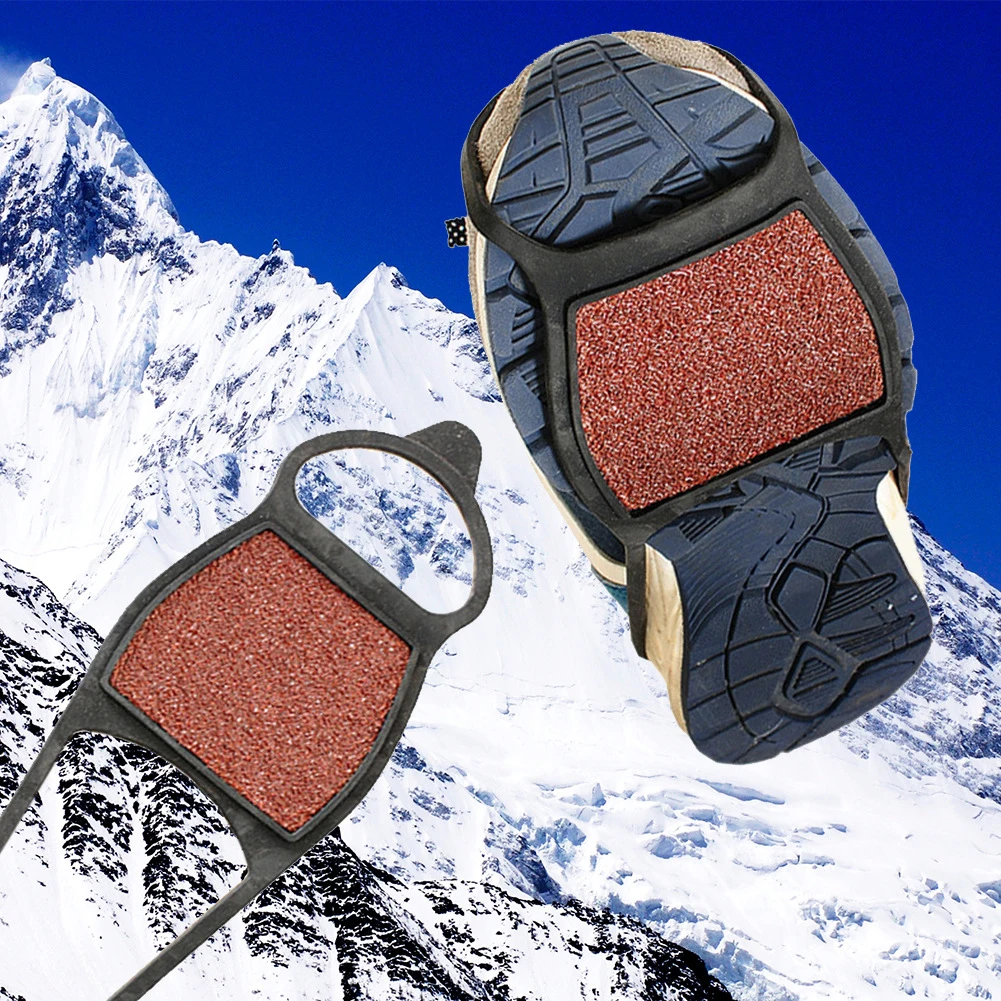 

Anti-Slip Ice Shoes Spike Grips Shoes Covers Crampons Camping Cleats Winter Outdoor Snow Portable Outdoor Elements