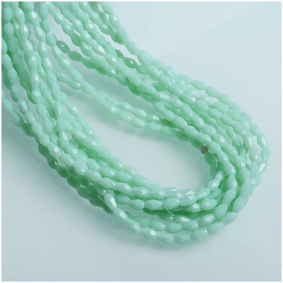 Китайские бусины завод 3x5 мм каплевидные DIY ювелирные изделия стеклянные для