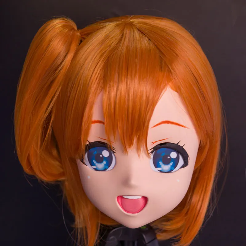 MASK LiLi Mask-79) милая девушка BJD Смола полная голова на заказ в стиле японского аниме силиконовая кигуруми маска крест комод кукла - Цвет: MASK