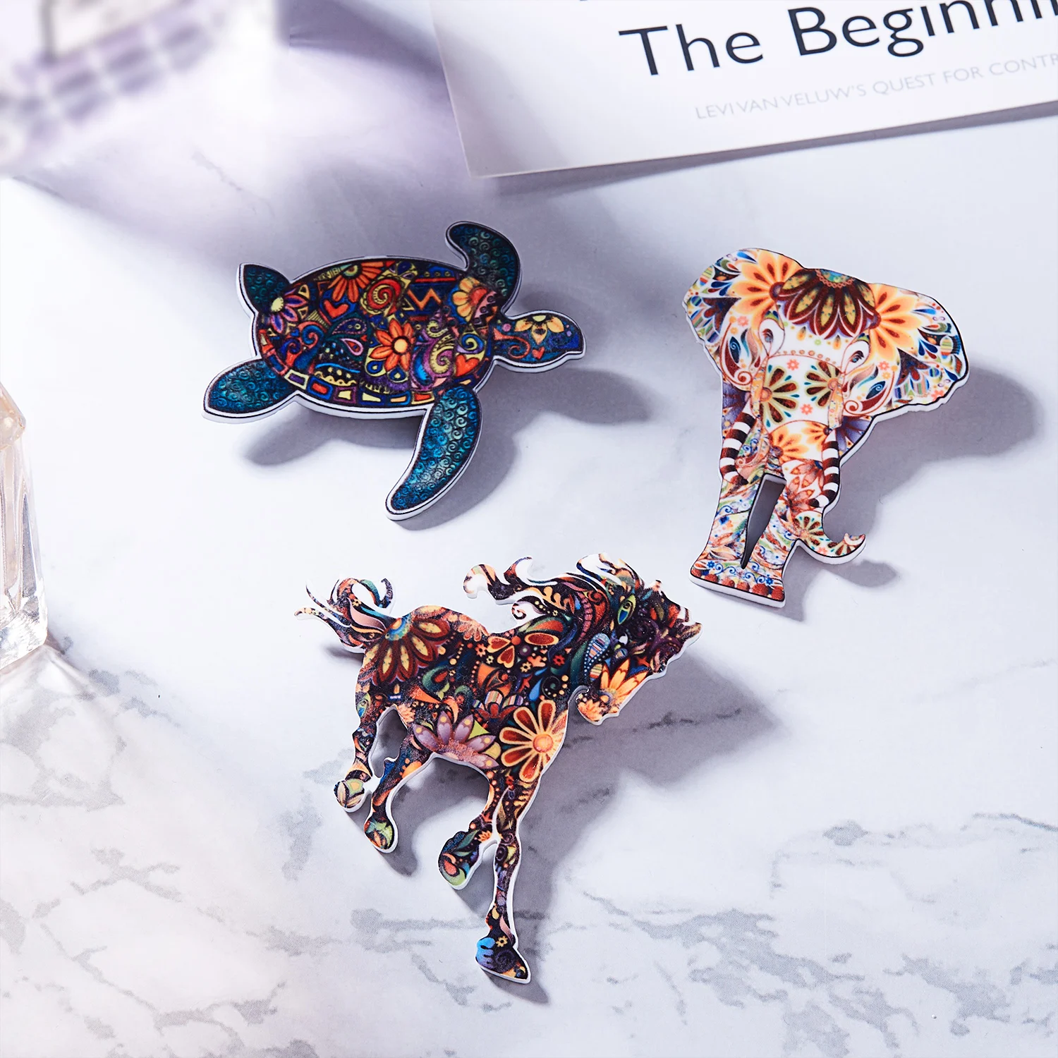 Pegasus Броши с лошадью креативные модные милые животные слон морская черепаха