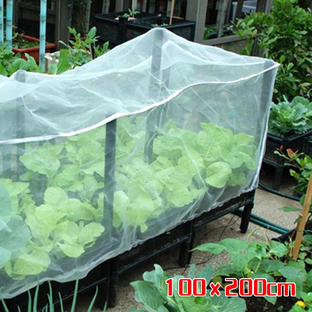 

2*1m Mesh Cloth Bird Insect Netting Garden Plant Crop Fruit Protective Net Gardening Supplies Vegetables Flowers Insect Nets