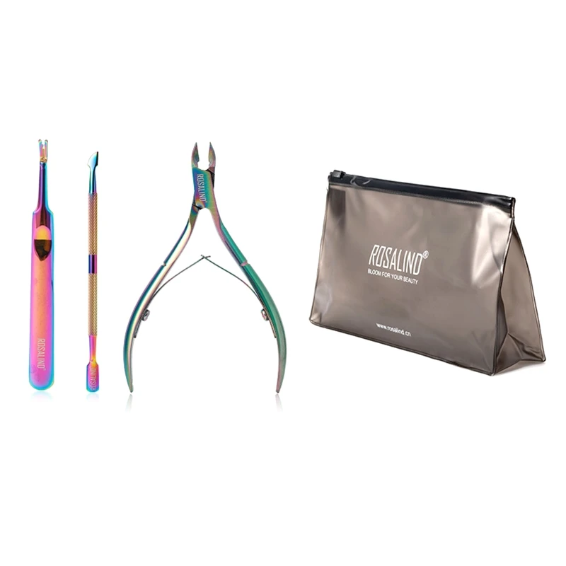 

4pcs Finger Toe Nail Dead Skin Fork Trimmer Cuticle Pusher Peeling Remover Manicure Pedicure Set