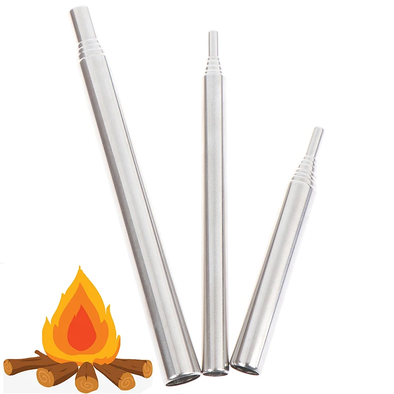 Переносной складной дующий огонь трубка для кемпинга выживания Аварийный