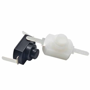 5PCS Push Button Switch 1A Flashlight Switch Electric Torch Lock Table Lamp Switch Flashlight Button Switch ON-OFF