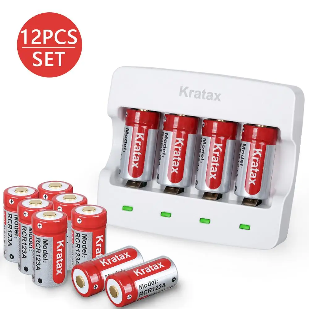 12 шт. аккумуляторные литий-ионные батареи 700 мАч с зарядным устройством (12 и 1