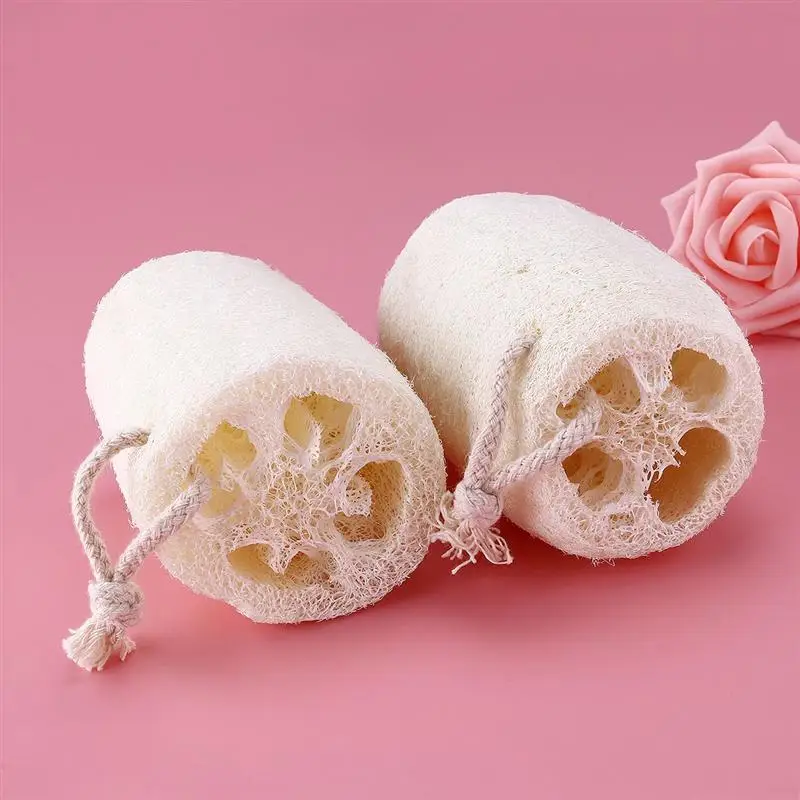 

2pcs Portable Natural Loofah Luffa Bath Body Shower Sponge Scrubber Beauty Health Care Bath Supplies