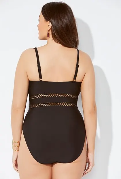 Женский бандажный купальник бикини большого размера плюс с пуш апом большие