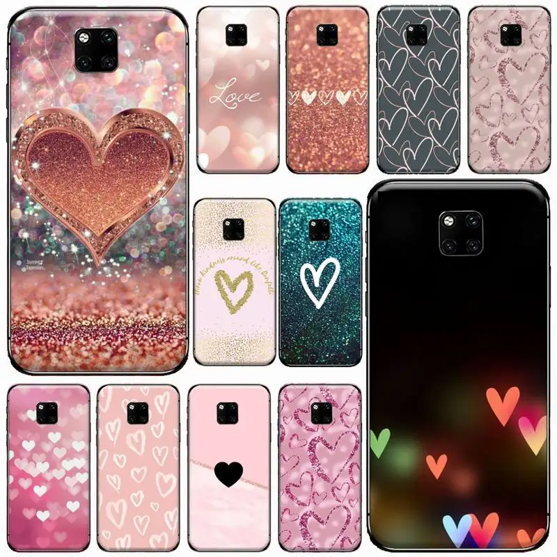 

heart fashion pink love color Phone Case For Huawei Mate 9 10 20 Pro lite 20x nova 3e P10 plus P20 Pro Honor10 lite