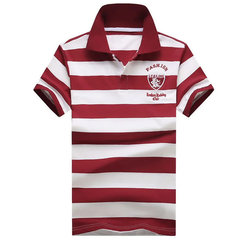 Мужская рубашка-поло из 92% хлопка в полоску модель 2020 стандартного размера |