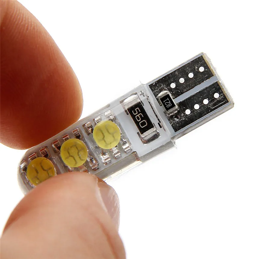 Kongyide 2 шт. T10 W5W Водонепроницаемый 5050 6 SMD Клин номерного знака боковой указатель