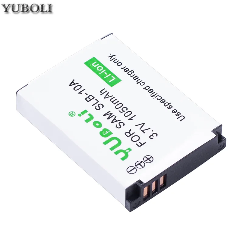 Yuboli 1050 мА/ч, SLB-10A SLB10A SLB 10A Батарея+ ЖК-дисплей USB Зарядное устройство для samsung HMX-U10 HMX-U100 SL720 HZ15W SL310W SL820 HZ10W ES60