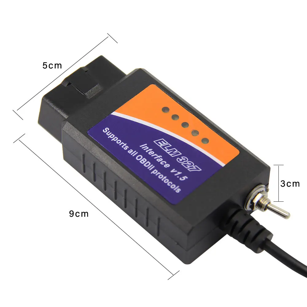 ELM327 V1.5 USB OBD2 диагностический инструмент считыватель кодов obd2 сканер 18F25k80 для Ford с