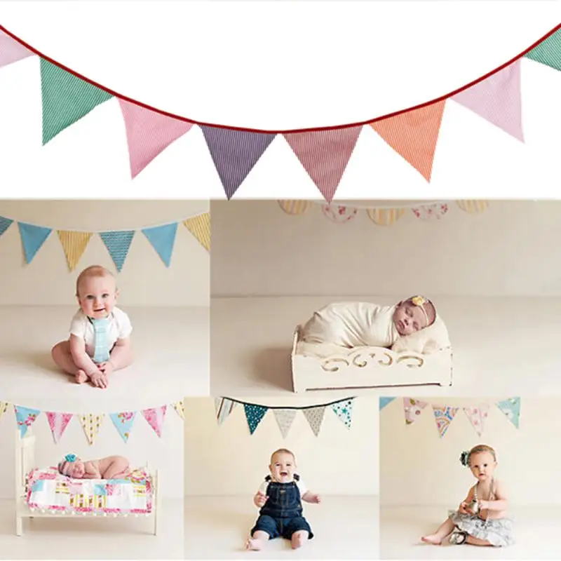 Печатная ткань украшения флаг баннер вымпел для свадьбы День рождения Dec|Флажки