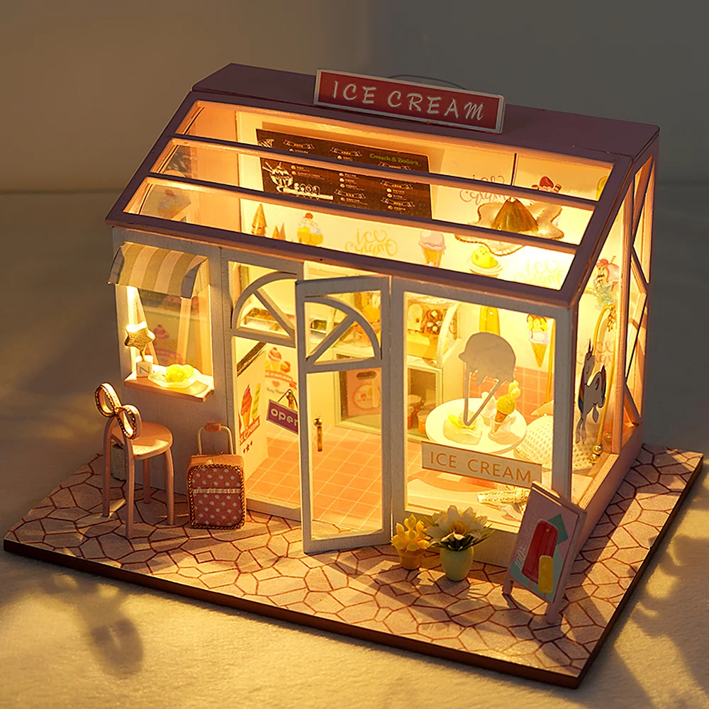 

3D Wooden Hand Assembled Building Model DIY Doll House Model Toy Educational Toy Creative Girl Gift Holiday Birthday Kids Gift