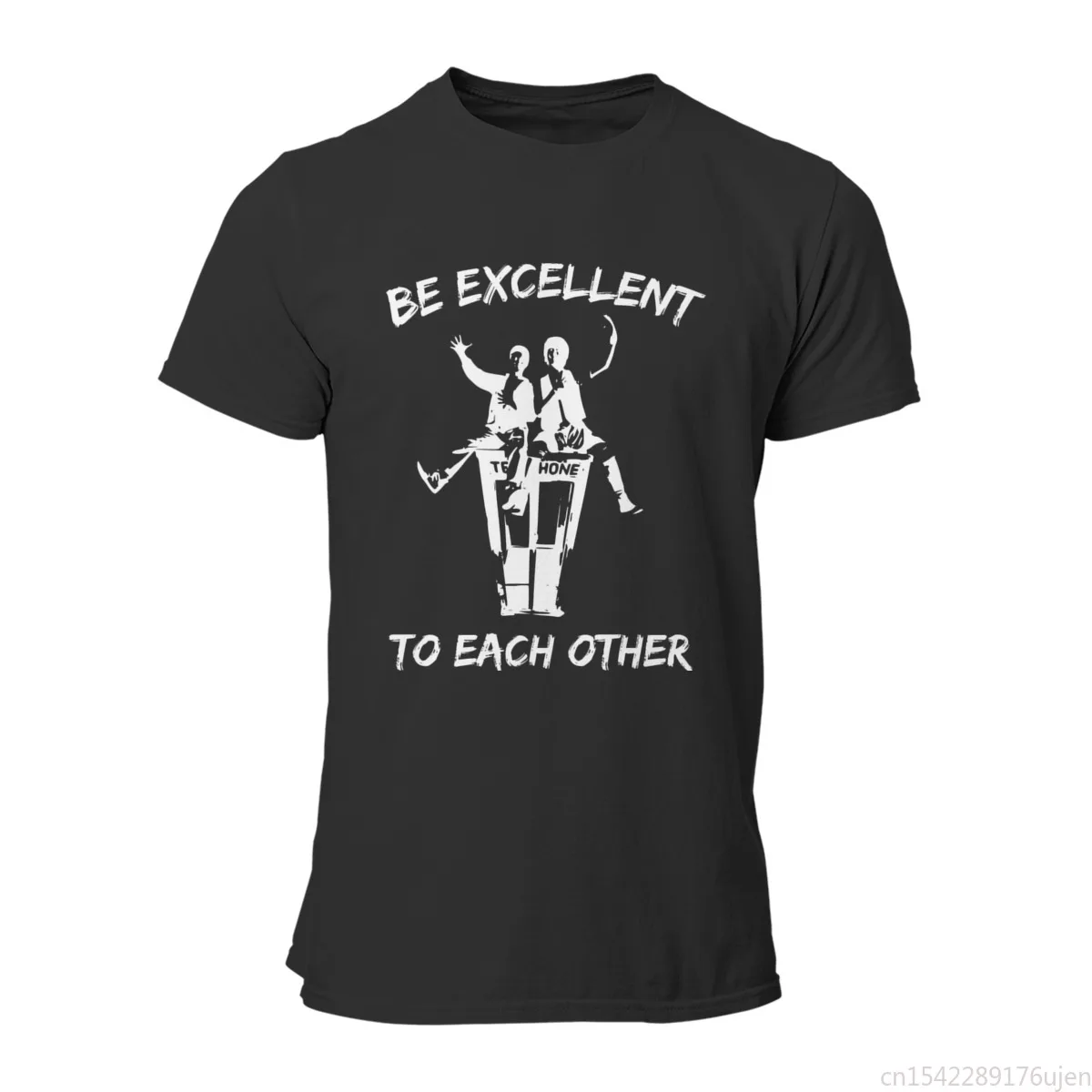 

Vintage T-Shirts Bill and Ted Be Excellent To Each Other Essentials lycraCouples 5XL RoundCollar Woman