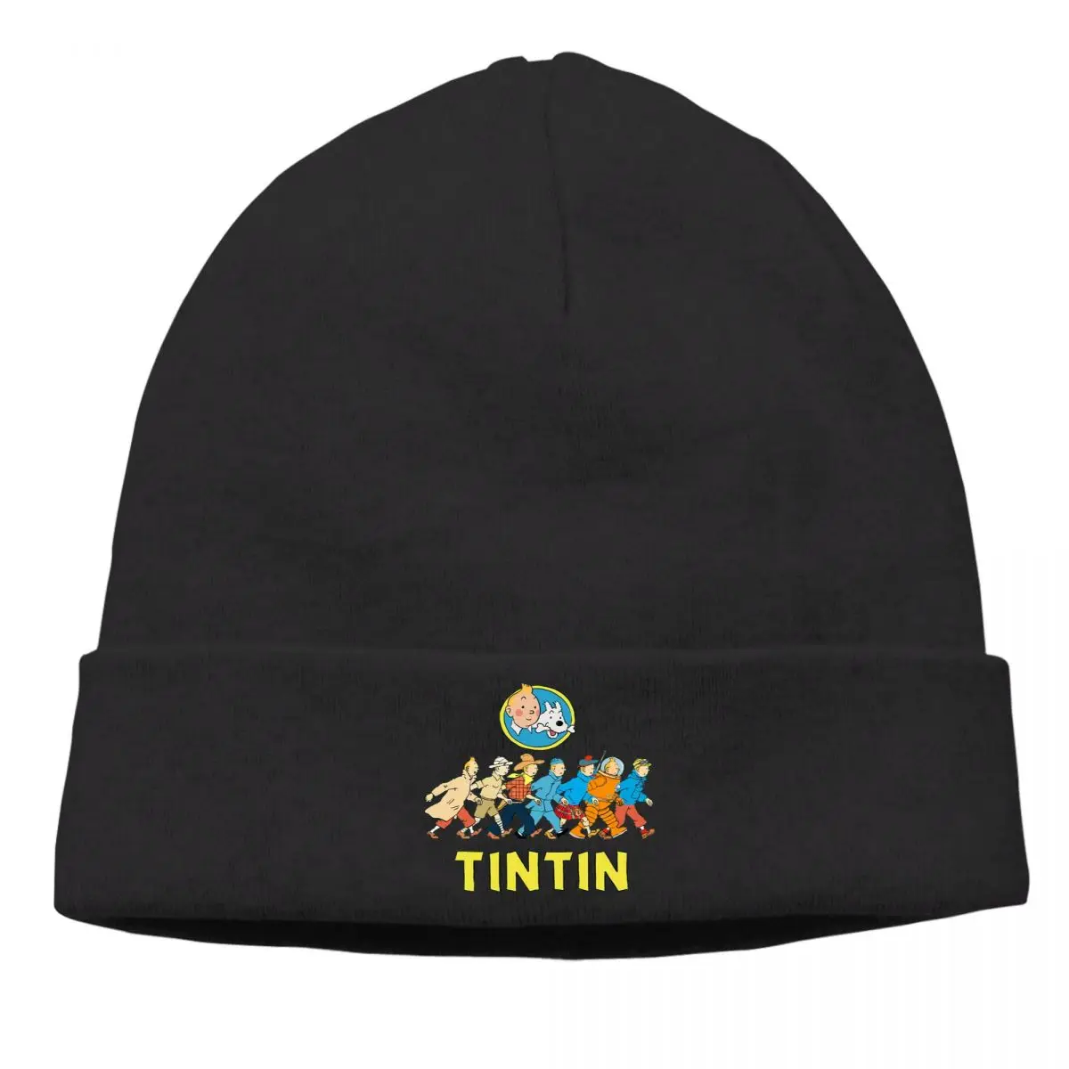 

Bonnet The Adventures of Tintin Milu Adventure Anime Cycling Knit Hat Various Boy Winter Warm Street Skullies Beanies Caps