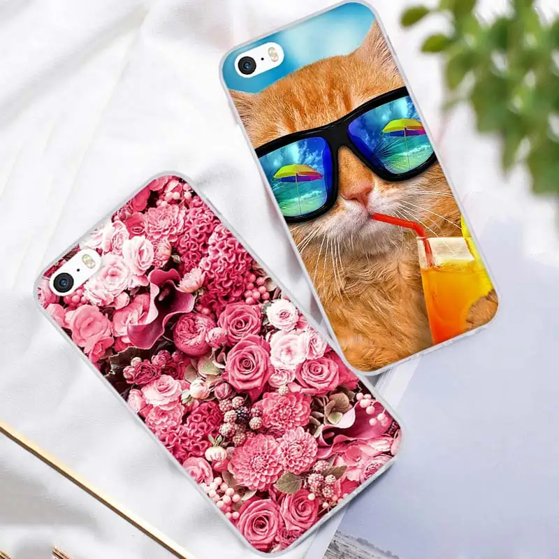 Case Cover for Xiaomi Redmi 3S 4 Prime 6A 6 Pro 7A Soft Silicone TPU Cool Design Patterned Print Note 5 7 Phone | Мобильные телефоны
