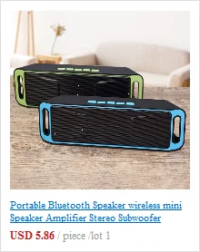 Portable Bluetooth Speaker wireless mini Speaker Amplifier Stereo Subwoofer Speaker TF USB FM Radio Built-in Mic Dual Bass SP208
