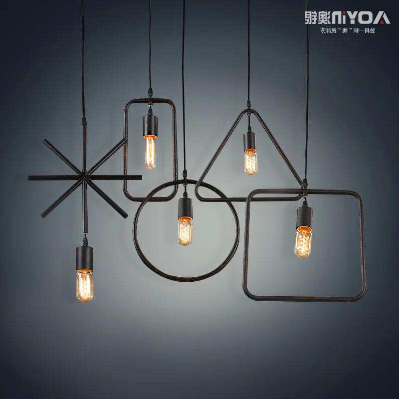 

Loft American Retro Industrial Single Clothing Store Coffee Shop Pendant Light pendant lights