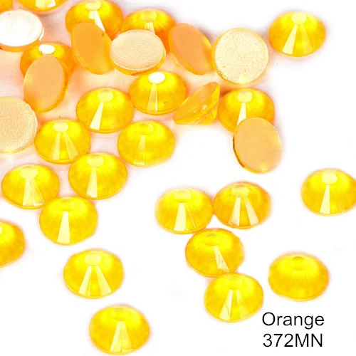Orange Лучшее качество стразы Красочные Неоновые стразы фосфоресцирующие электрические не горячей фиксации неоновые стразы s дизайн ногтей украшения F0170 - Цвет: Orange