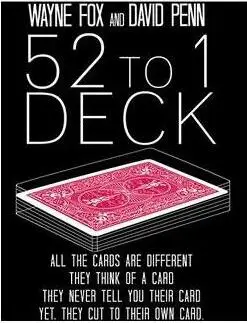 The 52 to 1 Deck от Уэйн-магия | Игрушки и хобби