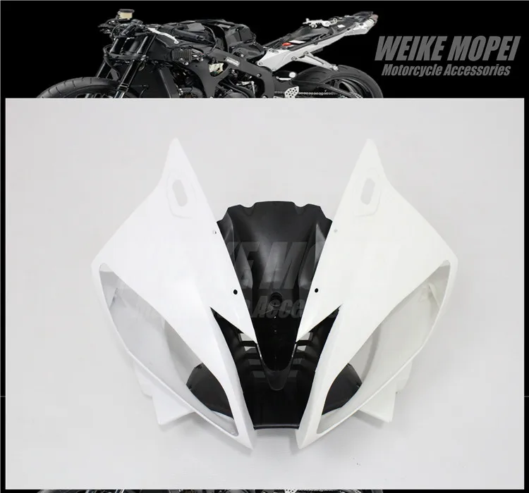 

Unpainted Front Upper Fairing Headlight Cowl Nose Panlel Fit For YAMAHA YZF600 R6 2006 2007