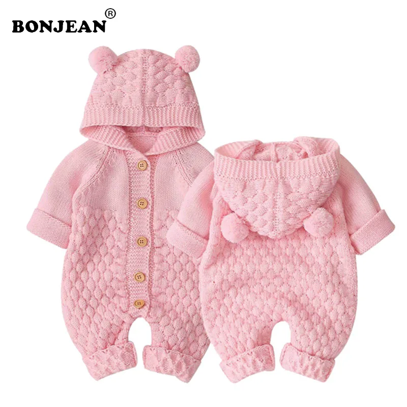 Комбинезоны для младенцев одежда вязаные комбинезоны новорожденных мальчиков