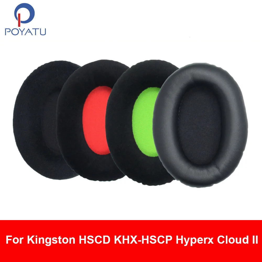 

Амбушюры POYATU, амбушюры для наушников Kingston HSCD KHX-HSCP Hyperx Cloud II, амбушюры для наушников, мягкие сменные амбушюры