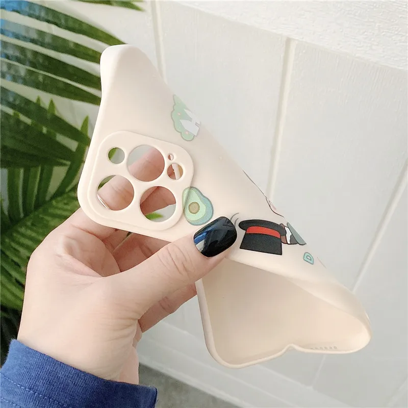 

3D Cartoon Animal Butt Funny Phone Case For iPhone 12 11 Pro MAX Mini XS Max XR X 8 7 Plus SE 2020 Soft TPU Couple Back Cover
