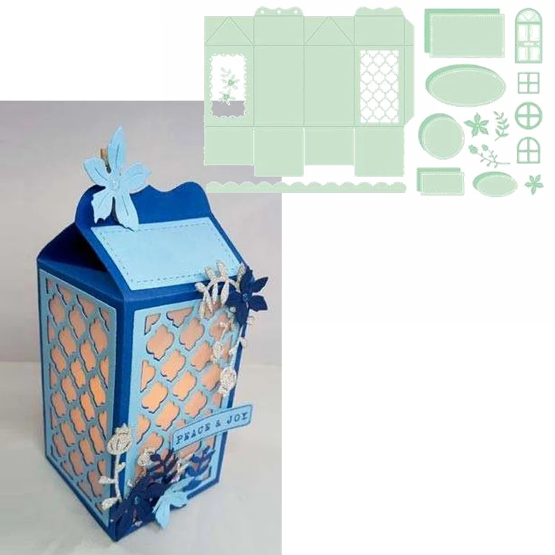 Необычная Подарочная коробка металлические Вырубные штампы с цветочным