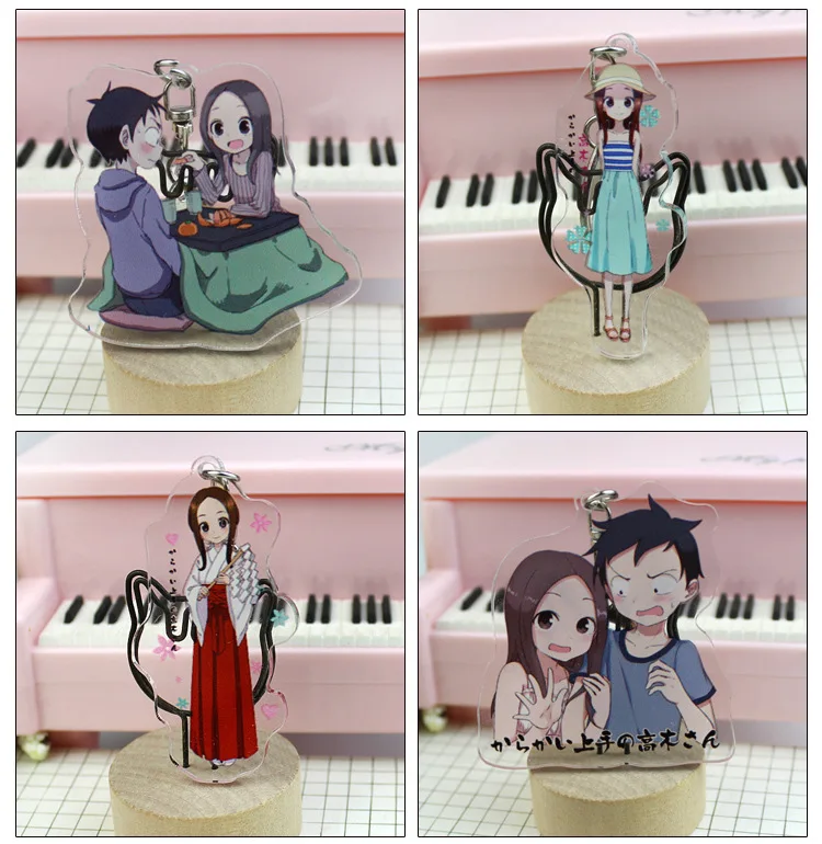 Аниме Teasing Master Takagi-san Takagi Nishikata акриловые двойные брелки