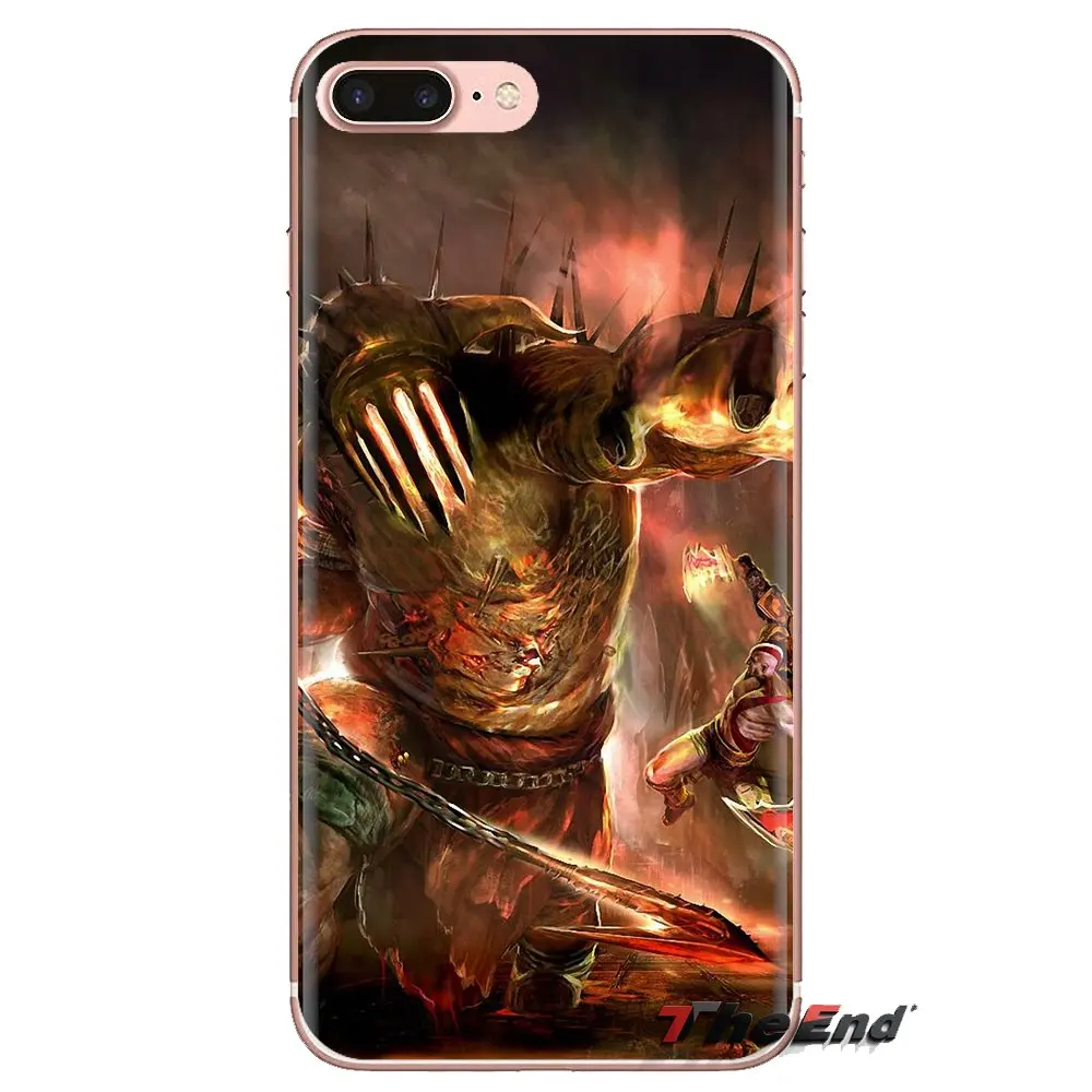 For Samsung Galaxy S3 S4 S5 Mini S6 S7 Edge S8 S9 S10 Plus Note 3 4 5 8 9 Silicone Case Cover God of War Kratos III Print Poster |